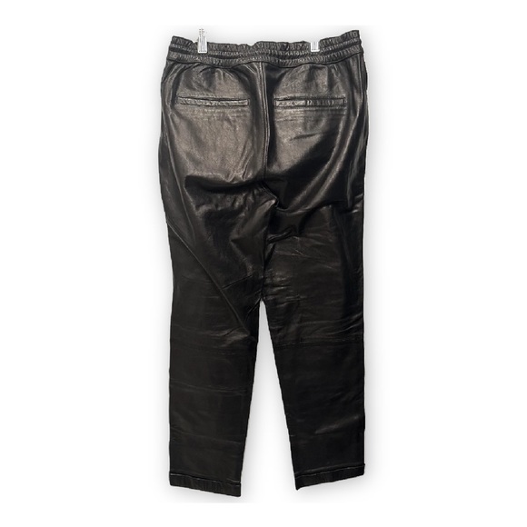 Frame Lambskin Leather Pants w/Drawstring - Picture 3 of 5